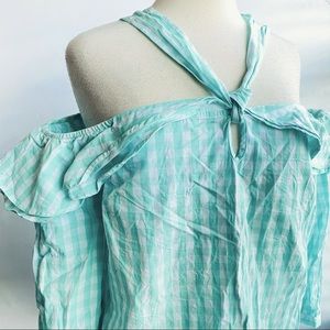 Crown & Ivy Off Shoulder Top Mint